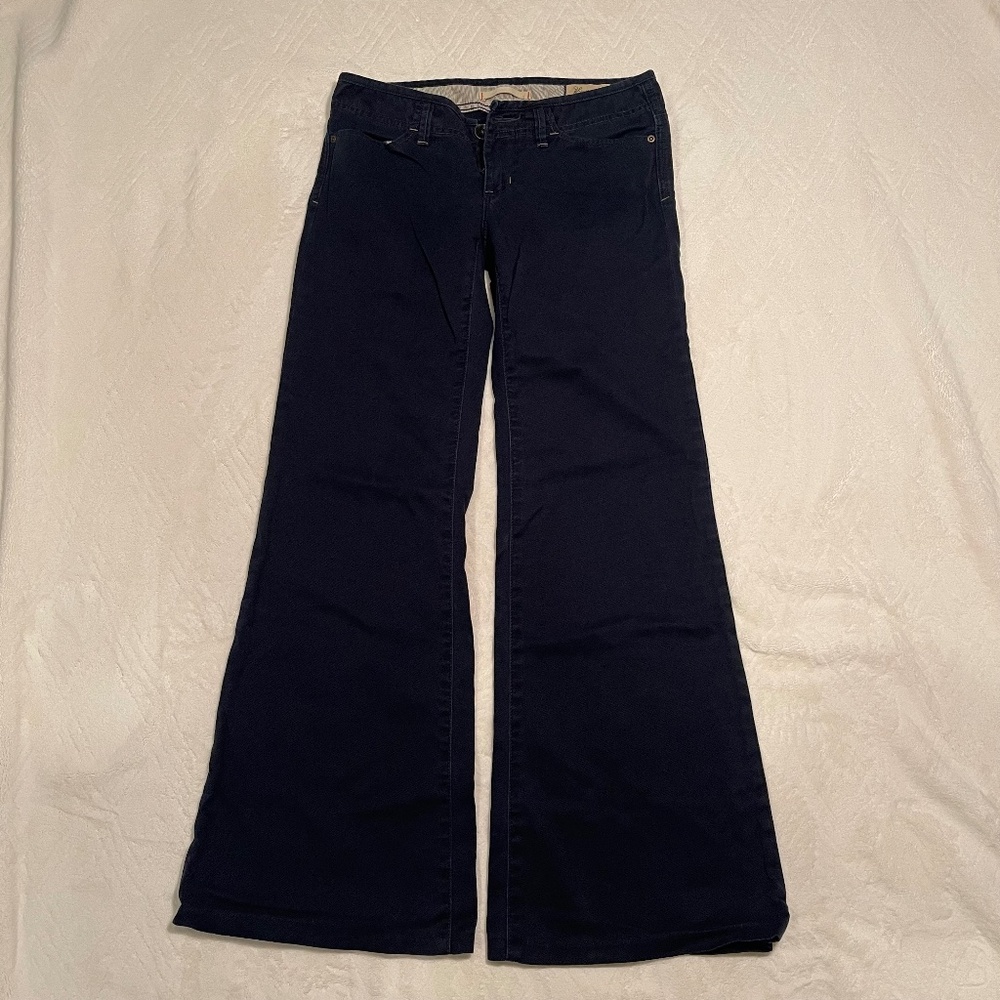 GAP Women's Wide Leg Flare Jeans - Dark Navy